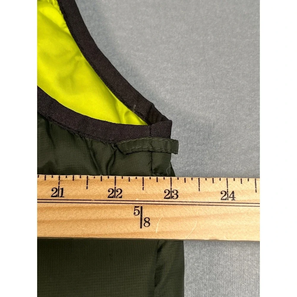 Eddie Bauer puffer vest Large Lightweight Goose Down 700 Fil Olive Green  Padded